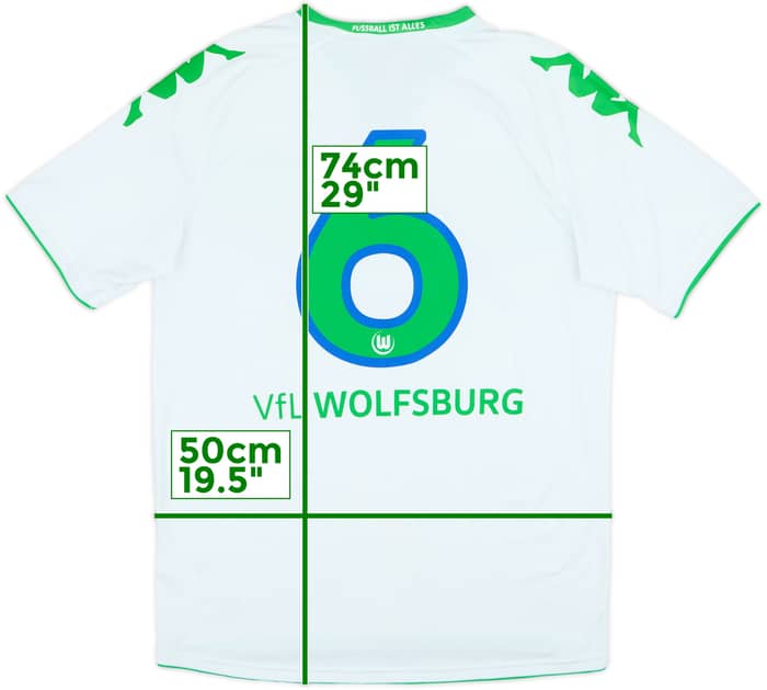 2015-16 Wolfsburg Home Shirt #6 - 7/10 - (M)