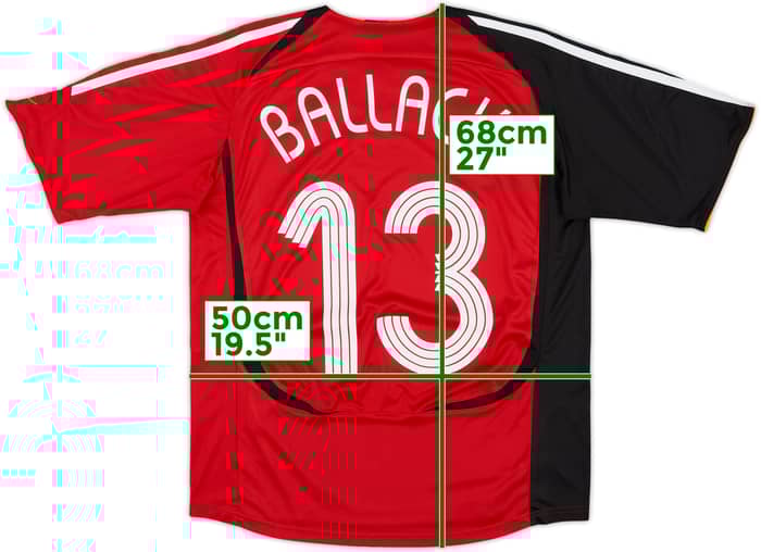 2005-07 Germany Away Shirt Ballack #13 - 10/10 - (XL.Boys)