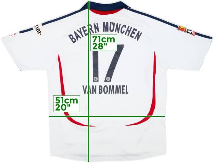 2006-07 Bayern Munich Away Shirt Van Bommel #17 - 6/10 - (L.Boys)