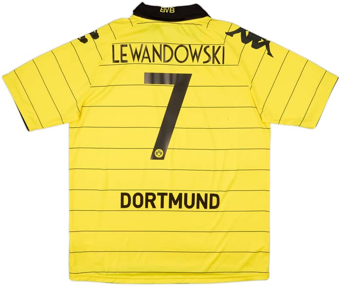 2010-11 Borussia Dortmund Home Shirt Lewandowski #7 - 9/10 - (XL)