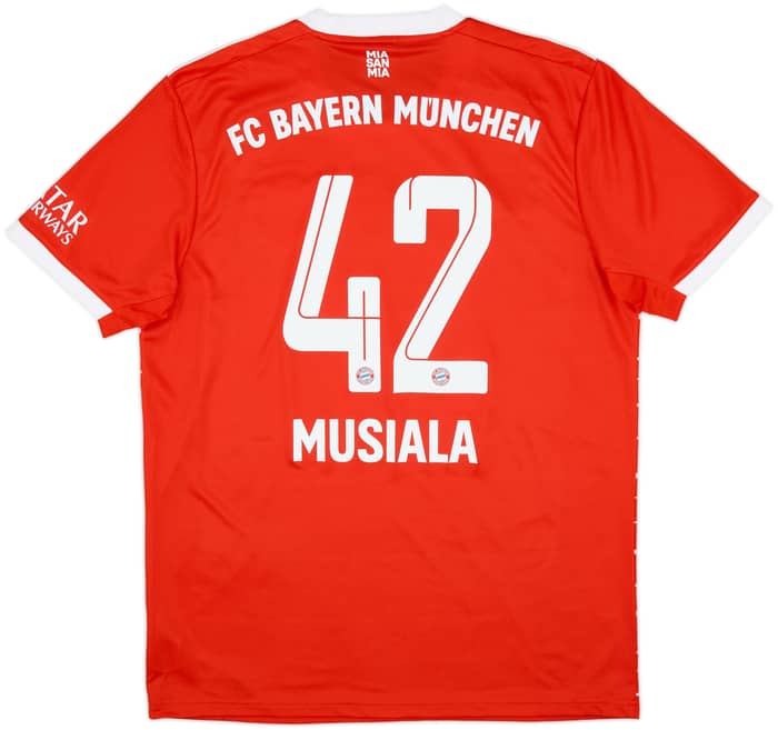 2022-23 Bayern Munich Home Shirt Musiala #42 - 10/10 - (L)