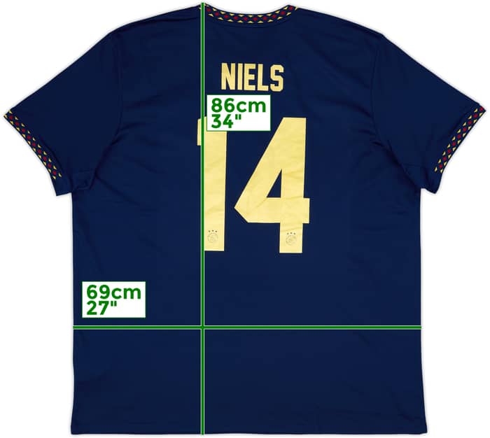 2022-23 Ajax Away Shirt Niels #14 - 10/10 - (XXL)
