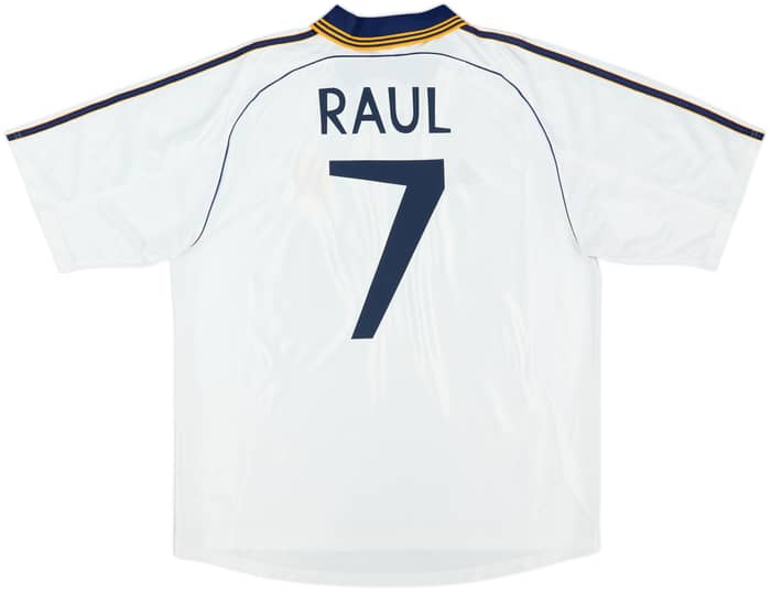 1998-00 Real Madrid Home Shirt Raul #7 - 8/10 - (XL)