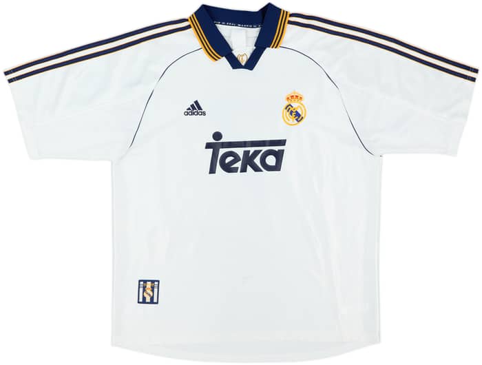 1998-00 Real Madrid Home Shirt Raul #7 - 8/10 - (XL)