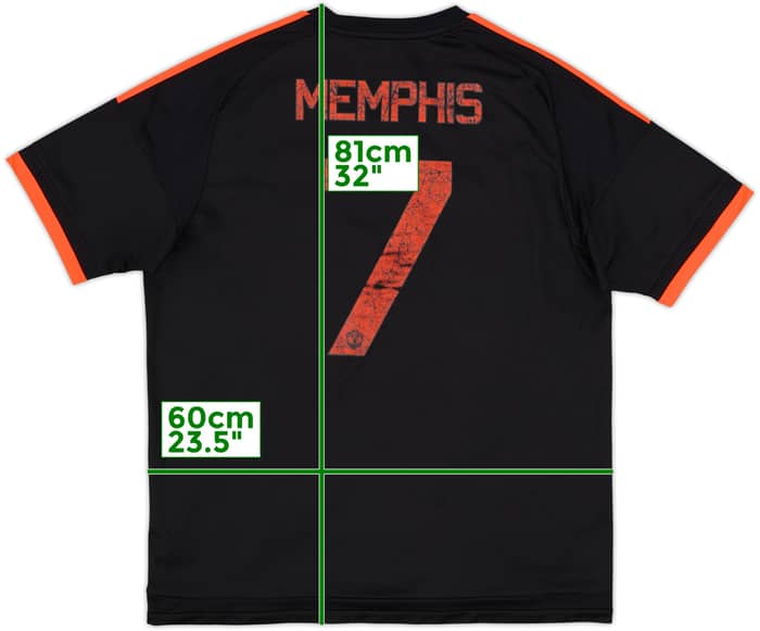 2015-16 Manchester United Third Shirt Memphis #7 - 5/10 - (XL)