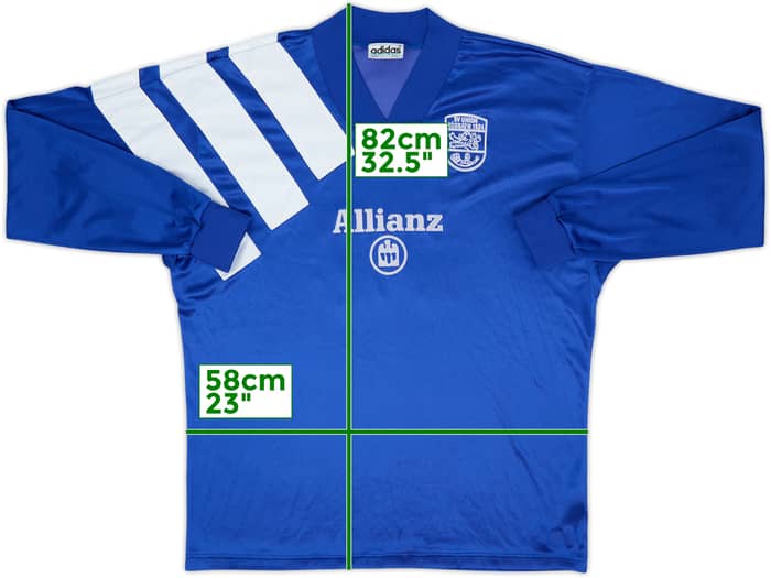 1992-94 adidas Template L/S Shirt #15 - 9/10 - (XL)