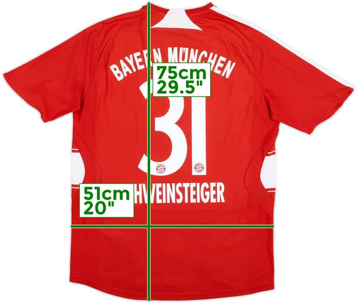 2008-09 Bayern Munich Home Shirt Schweinsteiger #31 - 7/10 - (M)
