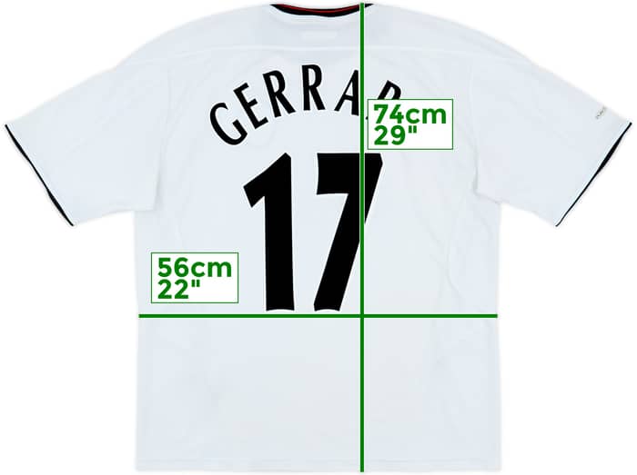 2003-04 Liverpool Away Shirt Gerrard #17 - 5/10 - (L)