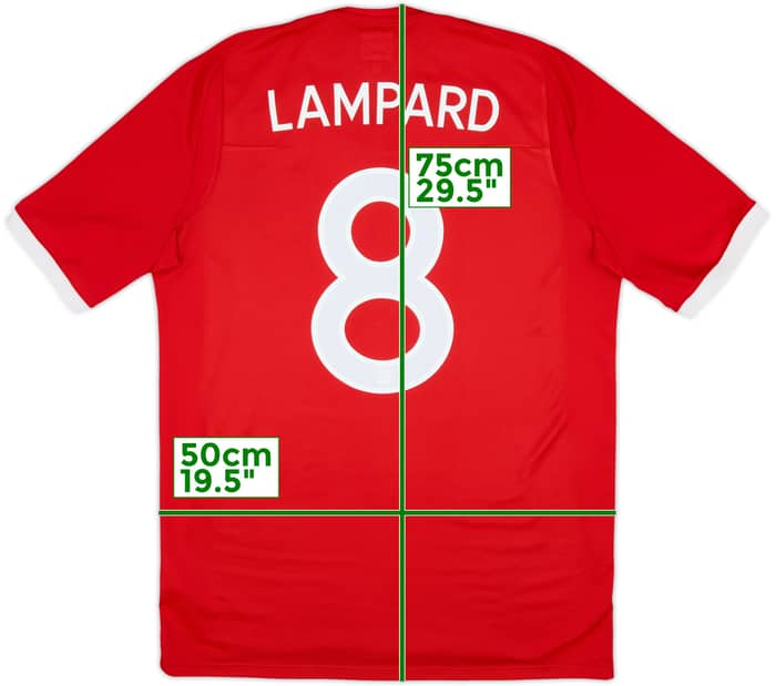 2010-11 England Away Shirt Lampard #8 - 9/10 - (M)
