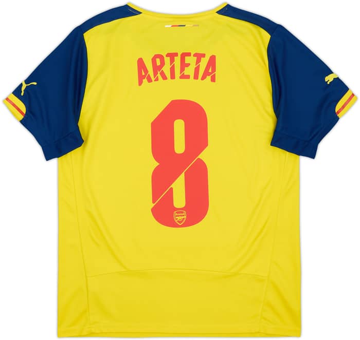 2014-15 Arsenal Away Shirt Arteta #8 - 8/10 - (M)