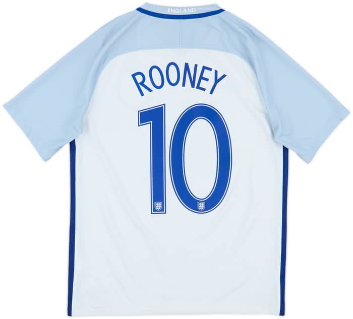 2016-17 England Home Shirt Rooney #10 - 7/10 - (M)