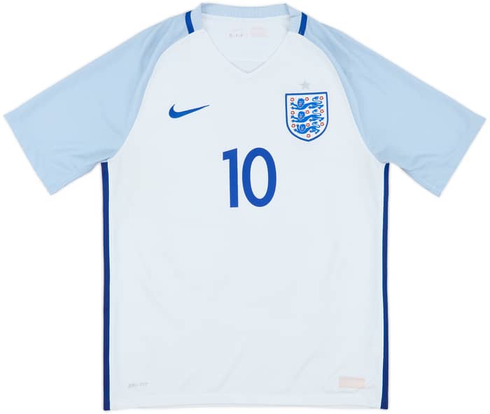 2016-17 England Home Shirt Rooney #10 - 7/10 - (M)