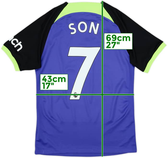 2022-23 Tottenham Away Shirt Son #7 - 7/10 - (XS)
