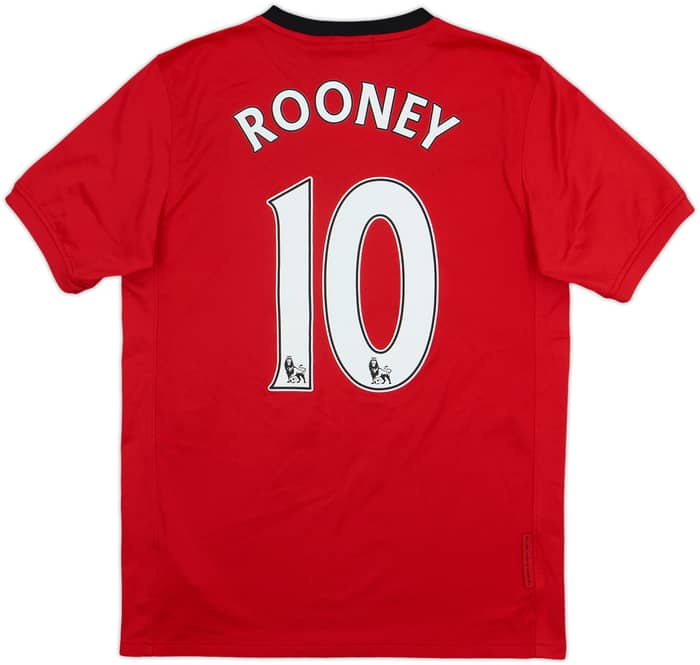 2009-10 Manchester United Home Shirt Rooney #10 - 8/10 - (XL.Boys)
