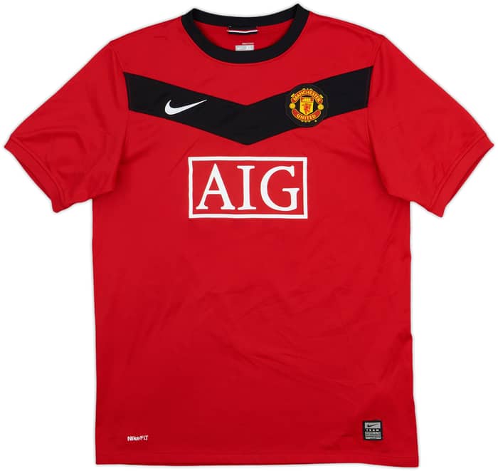 2009-10 Manchester United Home Shirt Rooney #10 - 8/10 - (XL.Boys)
