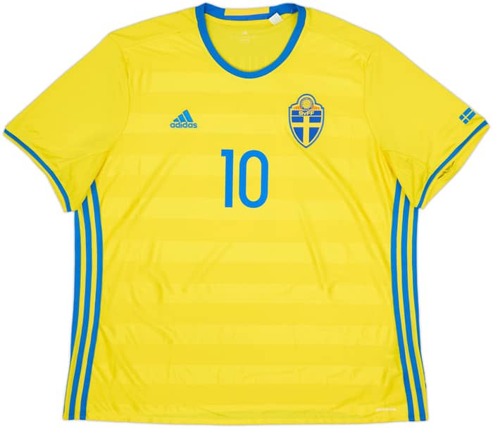 2016-17 Sweden Home Shirt Ibrahimovic #10 - 8/10 - (XXL)