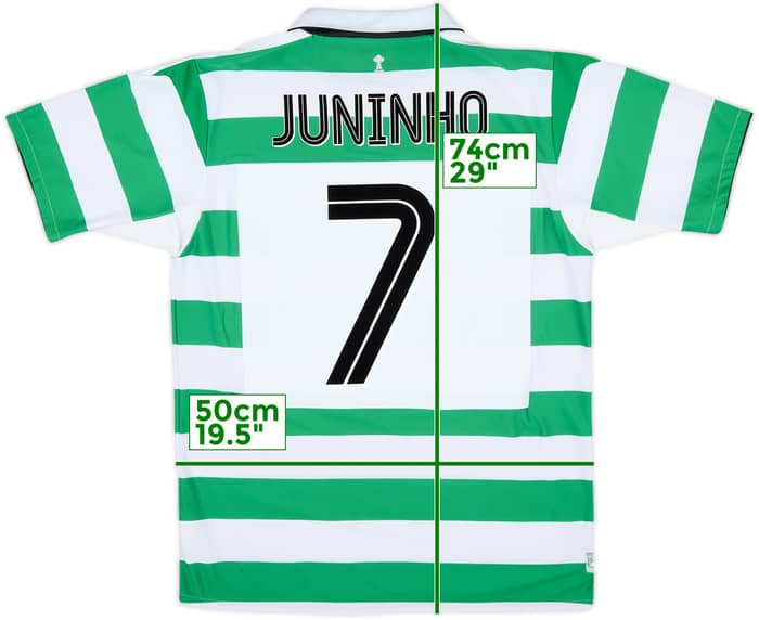 2004-05 Celtic Home Shirt Juninho #7 - 7/10 - (M)