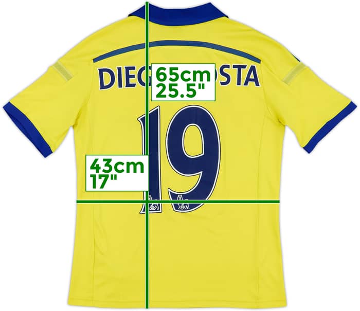 2014-15 Chelsea Away Shirt Diego Costa #19 - 8/10 - (L.Boys)