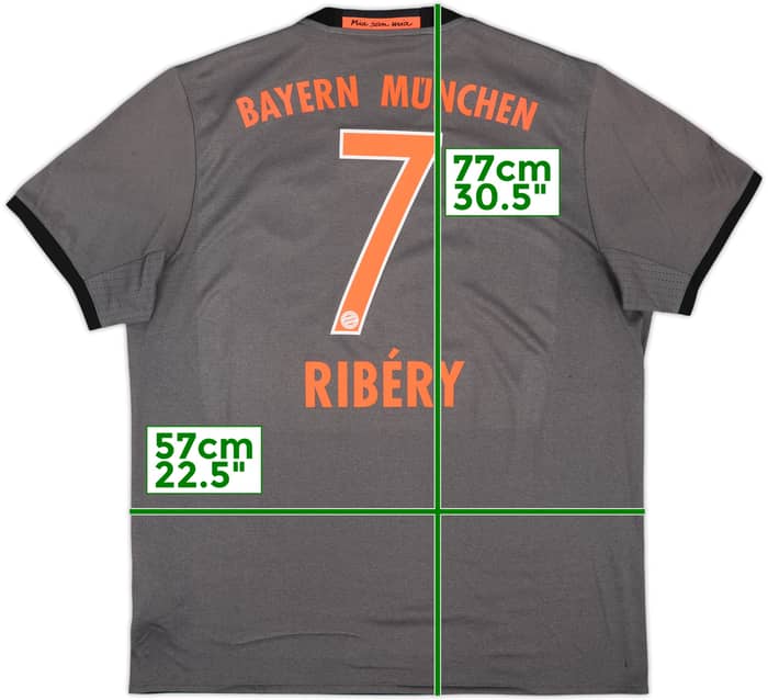 2016-17 Bayern Munich Away Shirt Ribery #7 - 10/10 - (XL)