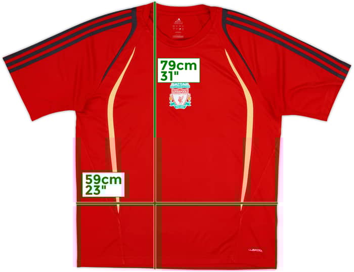 2009-10 Liverpool adidas Training Shirt - 7/10 - (L)