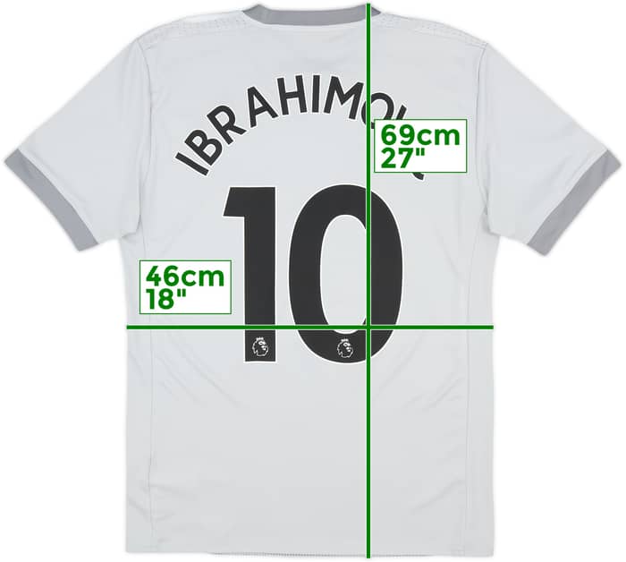 2017-18 Manchester United Third Shirt Ibrahimovic #10 - 9/10 - (S)