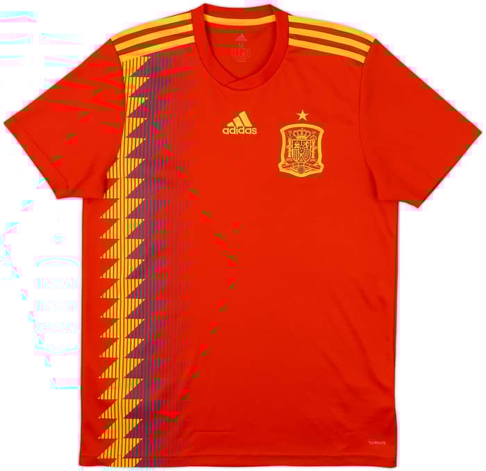2018-19 Spain Home Shirt - 9/10 - (M)