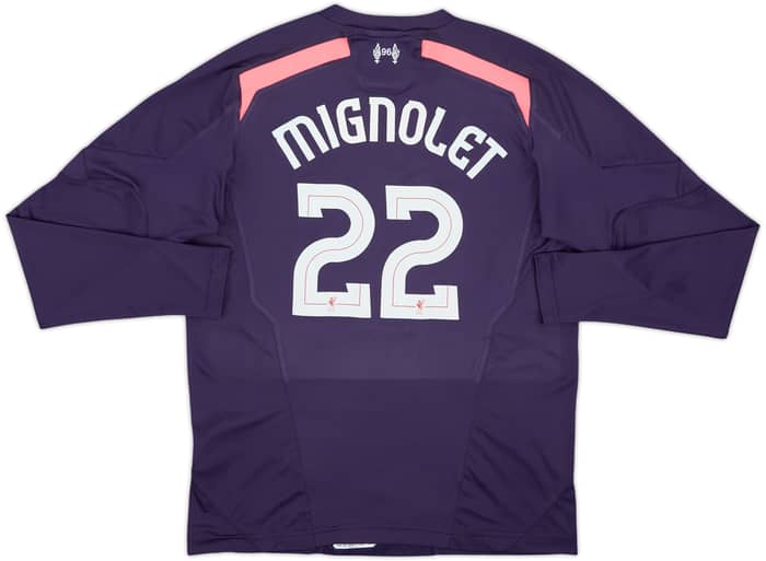 2013-14 Liverpool GK Shirt Mignolet #22 - 7/10 - (XL.Boys)