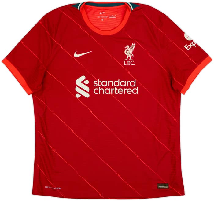 2021-22 Liverpool Authentic Home Shirt Virgil #4 - 10/10 - (XL)