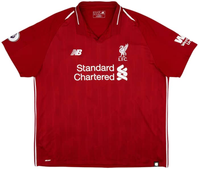 2018-19 Liverpool Home Shirt Virgil #4 - 6/10 - (XXL)