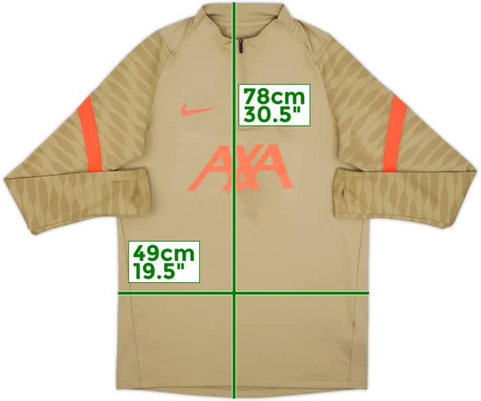 2021-22 Liverpool Nike 1/4 Zip Drill Top - 7/10 - (M)