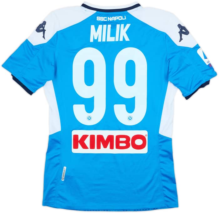 2019-20 Napoli Authentic Home Shirt Milik #99 - 9/10 - (S)