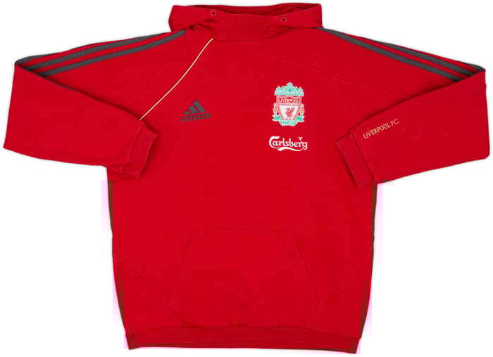 2009-10 Liverpool adidas Hooded Top - 6/10 - (S)