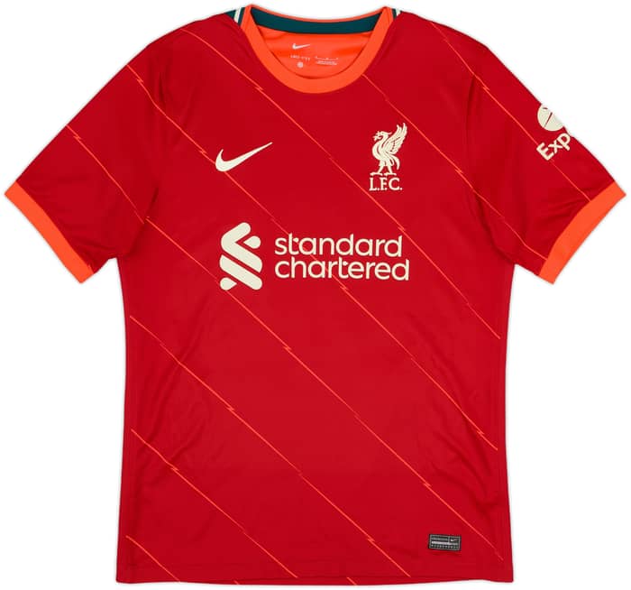 2021-22 Liverpool Home Shirt Thiago #6 - 9/10 - (M)