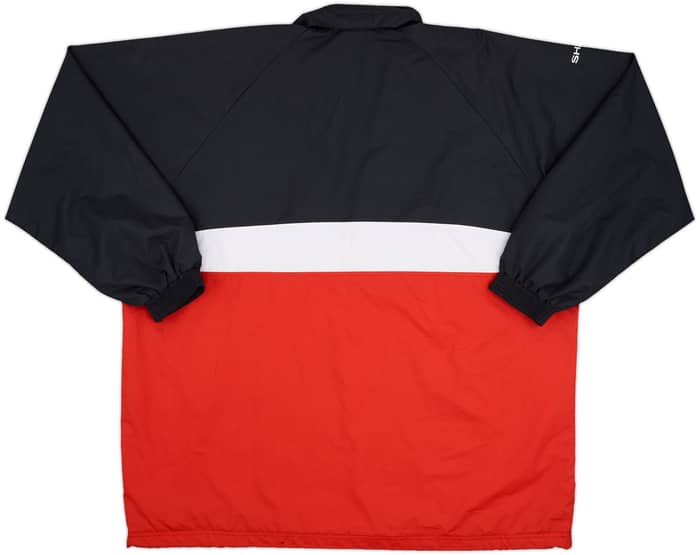 1998-00 Manchester United Umbro 1/4 Zip Hooded Drill Top - 8/10 - (XXL)