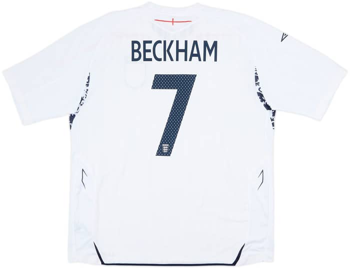 2007-09 England Home Shirt Beckham #7 (XXL)