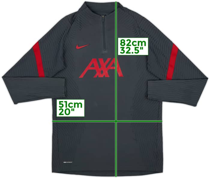 2021-22 Liverpool Nike Vaporknit 1/4 Zip Drill Top - 7/10 - (L)