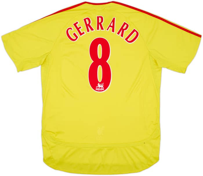 2006-07 Liverpool Away Shirt Gerrard #8 - 6/10 - (L)
