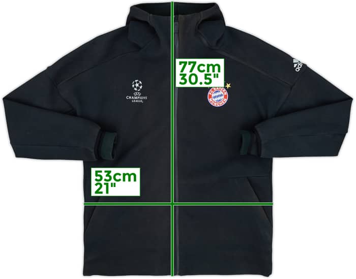 2016-17 Bayern Munich CL adidas Hooded Track Jacket - 6/10 - (L)