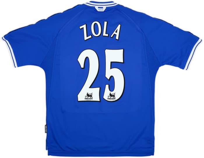 1999-01 Chelsea Home Shirt Zola #25 - 10/10 - (M)