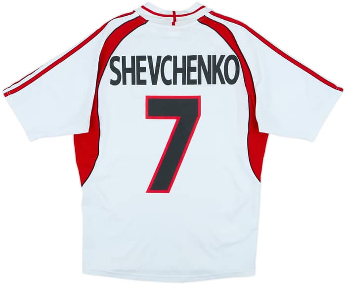 2000-02 AC Milan Away Shirt Shevchenko #7 - 7/10 - (S)