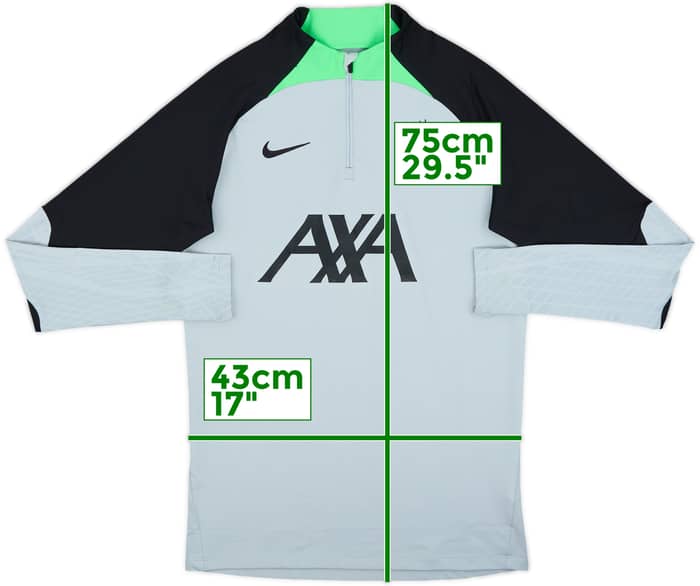 2023-24 Liverpool Nike 1/4 Zip Drill Top - 7/10 - (S)