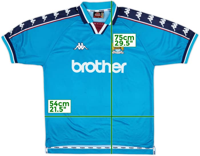 1997-99 Manchester City Home Shirt - 9/10 - (L)