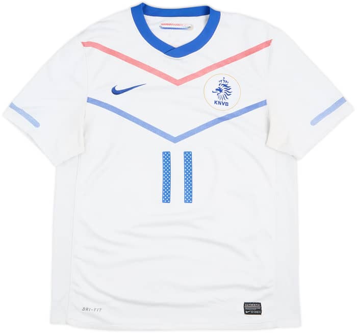 2010-11 Netherlands Away Shirt Robben #11 - 6/10 - (M)