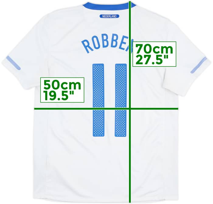 2010-11 Netherlands Away Shirt Robben #11 - 6/10 - (M)