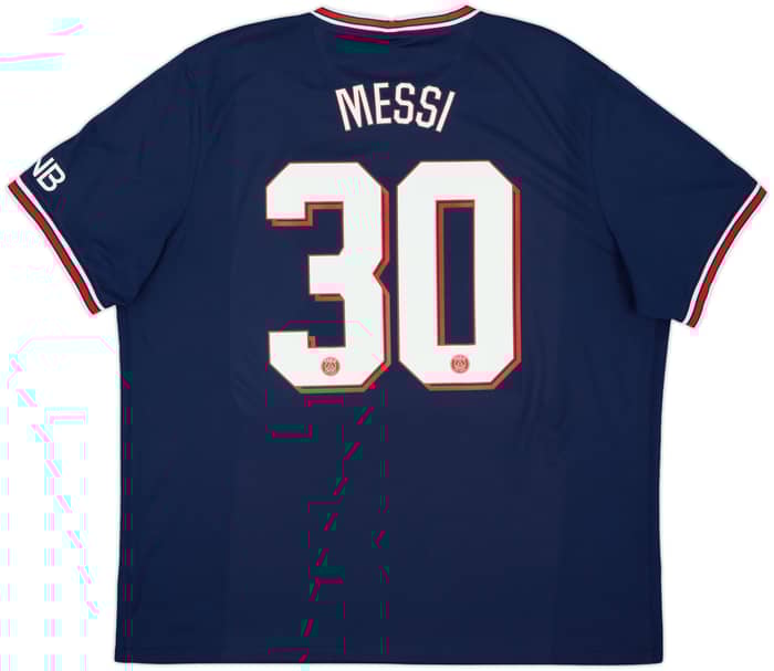 2021-22 Paris Saint-Germain Home Shirt Messi #30 - 8/10 - (XXL)