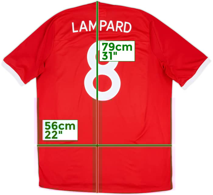 2010-11 England Away Shirt Lampard #8 - 10/10 - (XL)