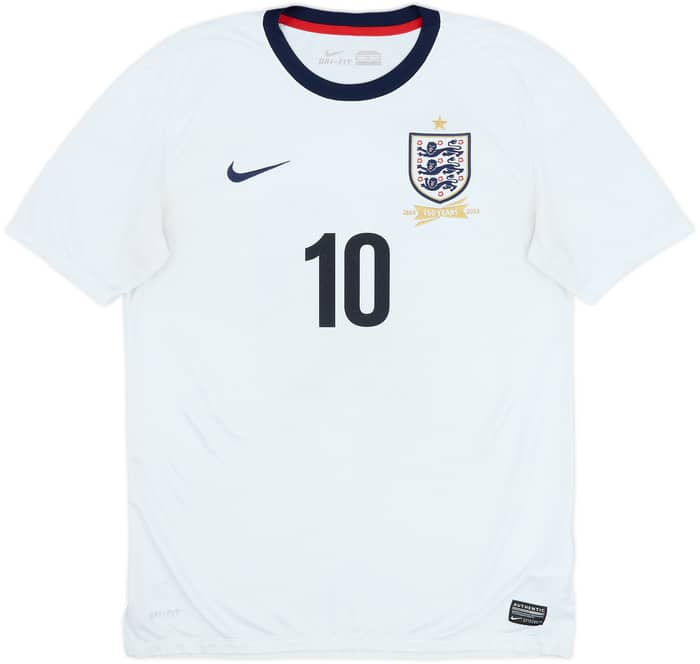 2013 England 150th Anniversary Home Shirt Rooney #10 - 7/10 - (M)