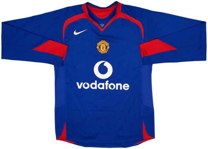 2005-06 Manchester United Away L/S Shirt Ferdinand #5 - 5/10 - (S)