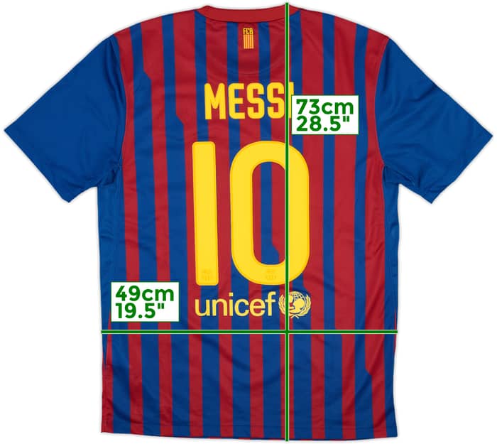 2011-12 Barcelona Home Shirt Messi #10 - 8/10 - (M)