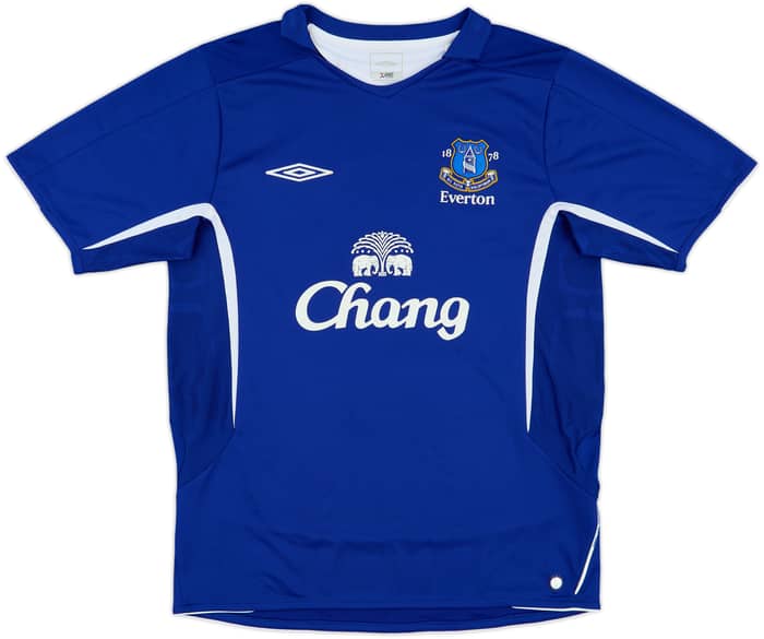 2005-06 Everton Home Shirt Ferguson #9 - 8/10 - (M)